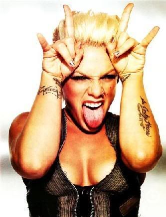 p nk tattoo. P!NK Pictures, Images and