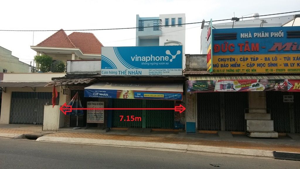 Hóc Môn: Cho thuê nhà nguyên căn mặt tiền 7m