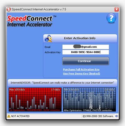 SCA 4 Speed Connect Internet Accelerator v7.5