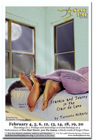 Star Bar presents Terrence McNally's 'Frankie and Johnny in the Clair de Lune', February 2010