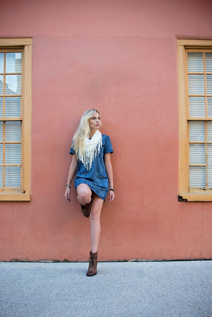 St.augustine, boutique, Riverside Fashion, Blonde, Denim, Scarf, Riverside jacksonville boutique, jacksonville boutique
