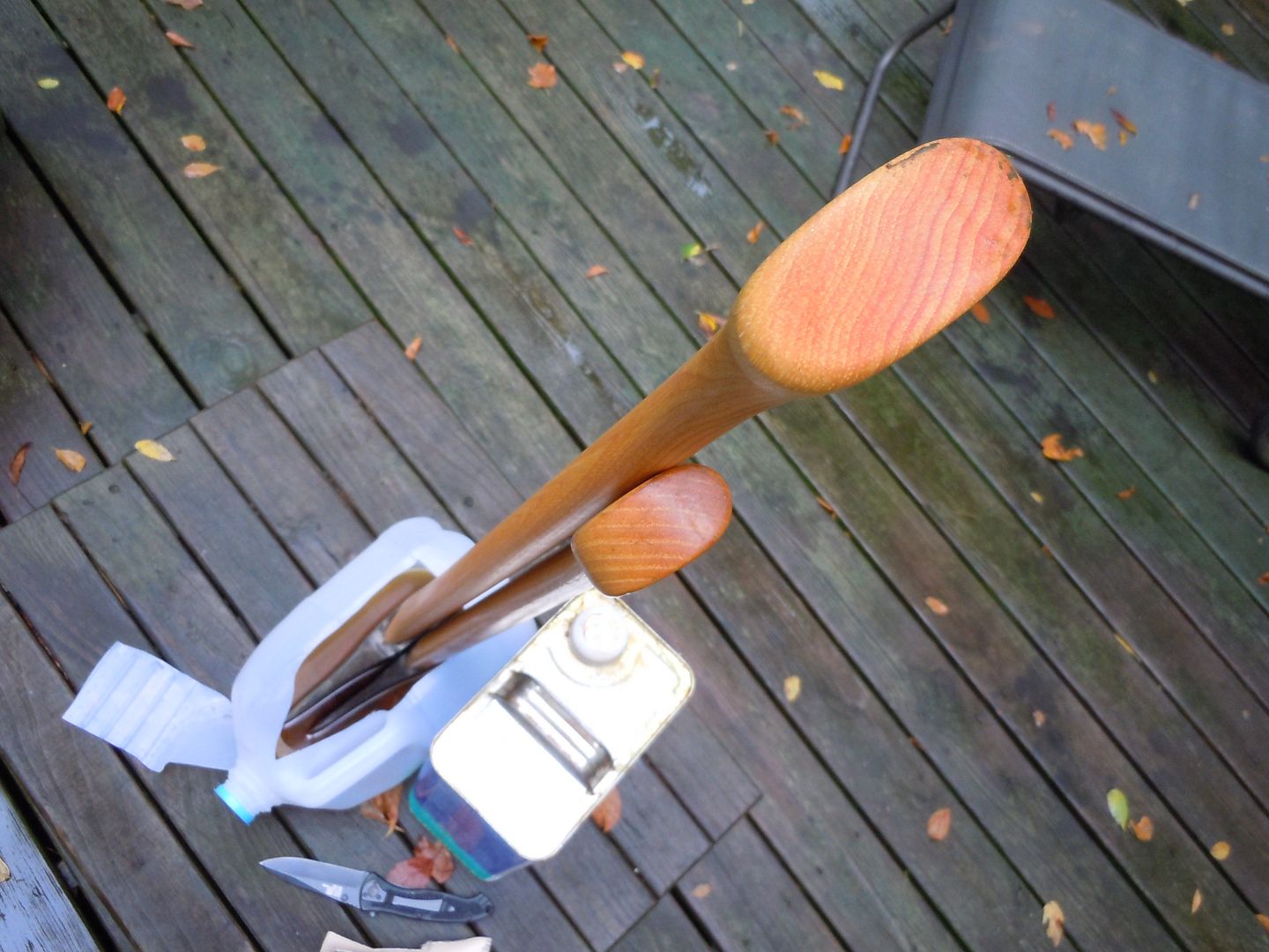 Linseed oil Axe Soak IAWoodsman's technique Pictures Bushcraft