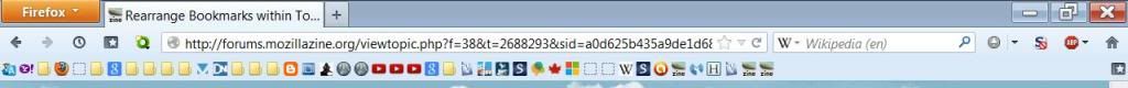 Rearrange Bookmarks Within Toolbar Mozillazine Forums