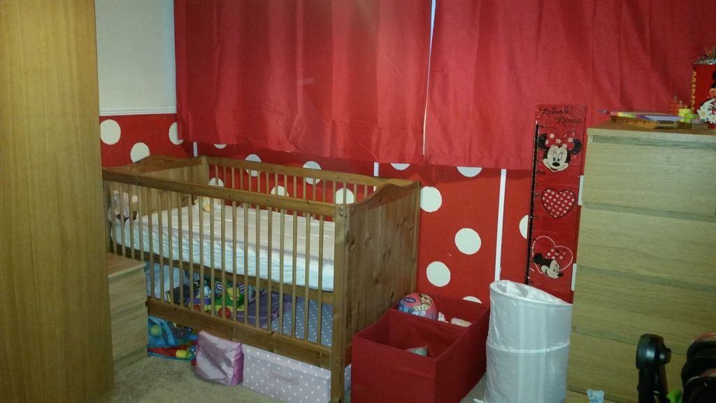 Minnie Mouse Themed Bedroom For Toddler And Newborn Pics