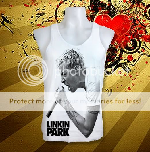   Chester Bennington Rock Music Dress Tank Top T Shirt Free Size  